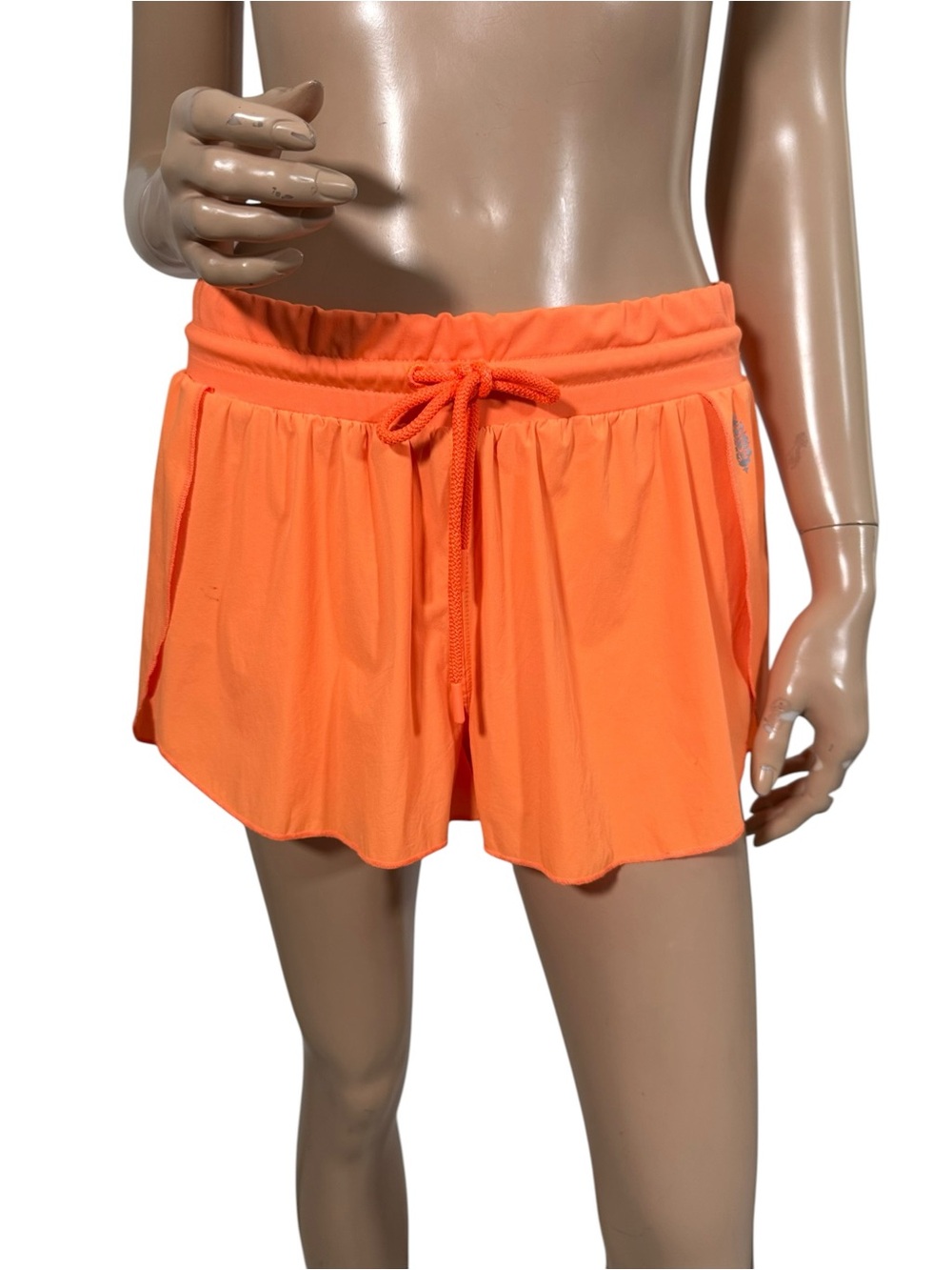 Free People Movement 2 In 1 Running Shorts Neon Orange Medium